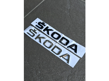 Crna i siva oznaka gepeka NOVO za Škoda Ostalo