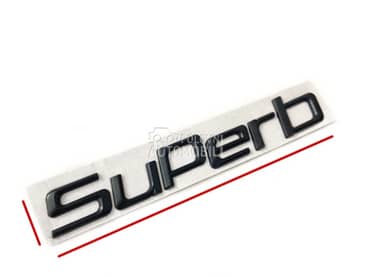 Superb crna oznaka stari tip za Škoda Superb