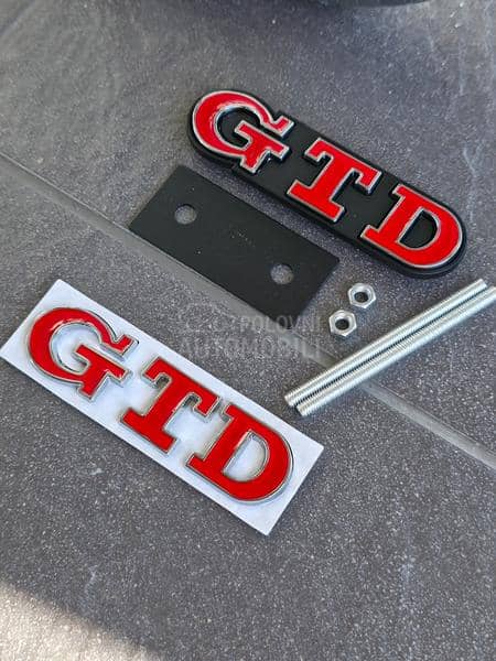 GTD crveno hrom oznaka NOVO