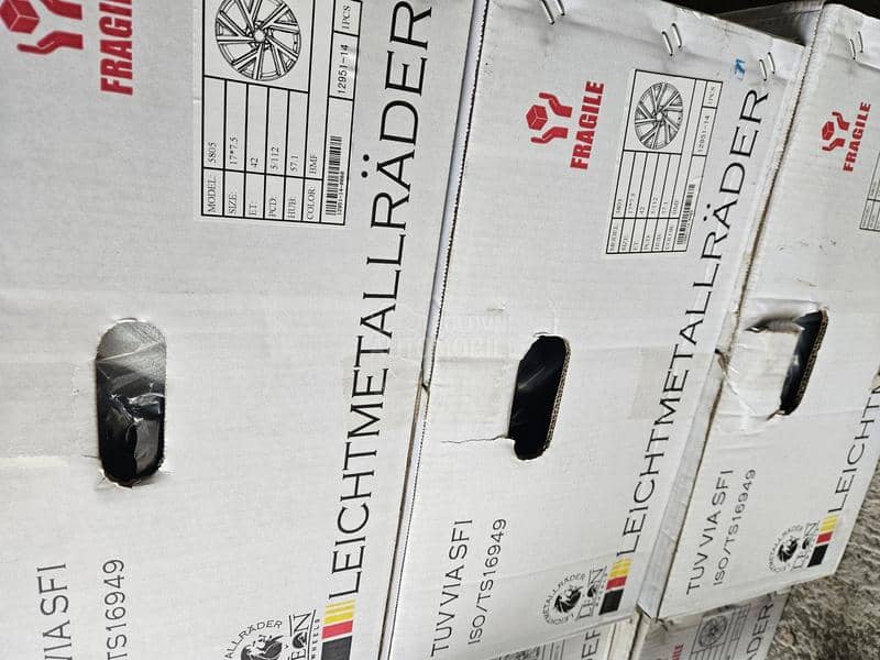 Aluminijumske felne  17" 5 x 112