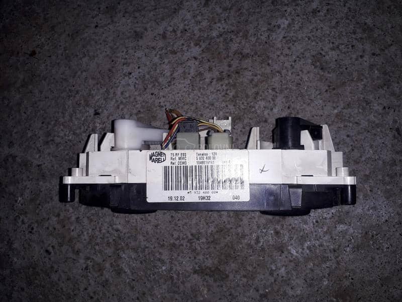 Panel konzola klime grejanja