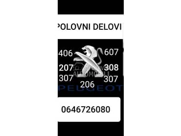 polovni delovi za Peugeot 206, 207, 406 od 2000. do 2009. god.