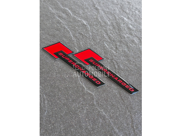 Supercharged crnocrvene oznake za Audi Ostalo