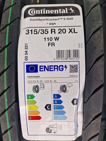 Continental 315/35 R20 Letnja