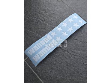 Wanted nalepnica NOVO  