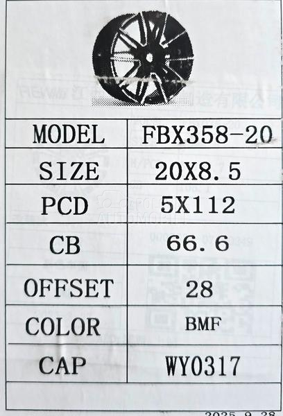 Aluminijumske felne bmw replica 20" 5 x 112