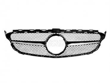 Maska AMG C63 hrom-crna W205 za Mercedes Benz C 180, C 200, C 220 ... od 2014. do 2018. god.