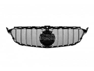 Maska GT hrom-crna W205 za Mercedes Benz C 180, C 200, C 220 ... od 2014. do 2018. god.