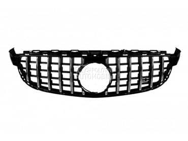 Maska GT hrom-crna W205 za Mercedes Benz C 180, C 200, C 220 ... od 2014. do 2020. god.