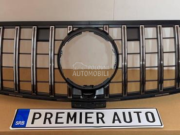 Maska GT hrom-crna W212 za Mercedes Benz E 200, E 220, E 230 ... od 2014. do 2016. god.