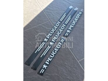 Karbon nalepnice pragova NOVO za Peugeot Ostalo