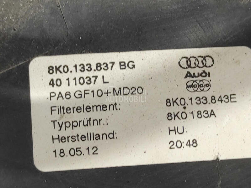 KUCISTE FILTERA ZRAKA