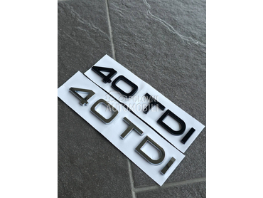 40 TDI oznaka gepeka NOVO za Audi Ostalo