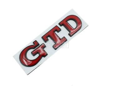 GTD crveno crna zadnja oznaka za Volkswagen Ostalo