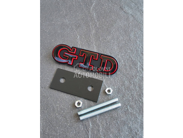 GTD crno crvena prednja oznaka za Volkswagen Ostalo