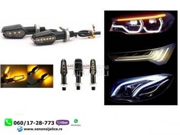 Led migavci za motore univerzalni set 6cm x 2cm  