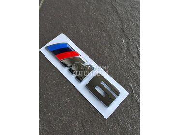 M6 siva oznaka gepeka NOVO za BMW 630, 635, 645 ...