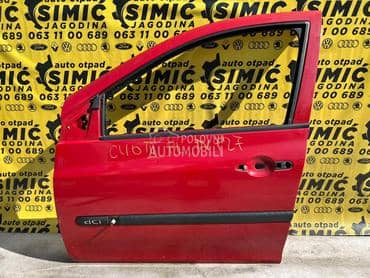 Vrata prednja leva crvena DV727 za Renault Clio od 2005. do 2010. god.