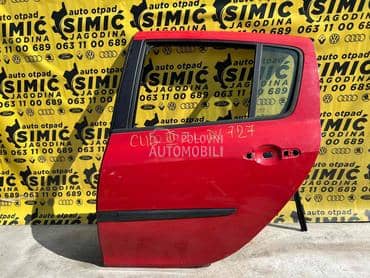 Vrata zadnja leva crvena DV727 za Renault Clio od 2005. do 2010. god.