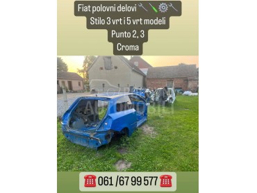 Polovni originalni delovi za Fiat Croma, Punto, Stilo od 2002. do 2010. god.