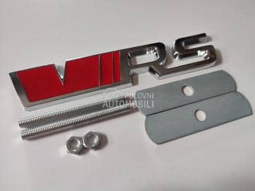 Natpis VR-S crveni na masci za Škoda Octavia