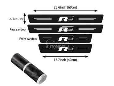 Rline karbon nalepnice pragova za Volkswagen Ostalo
