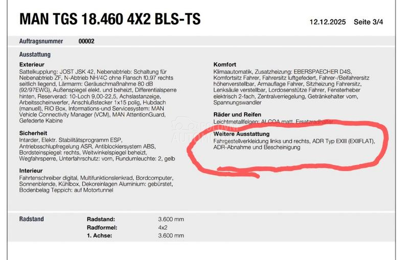 MAN TGS 18.460 ADR,PUMPA