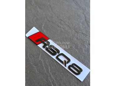 RSQ8 crna oznaka gepeka NOVO za Audi Q8, SQ8, RS Q8