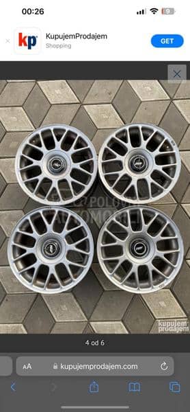 Aluminijumske felne BBS,BORBET,O.Z 15" 