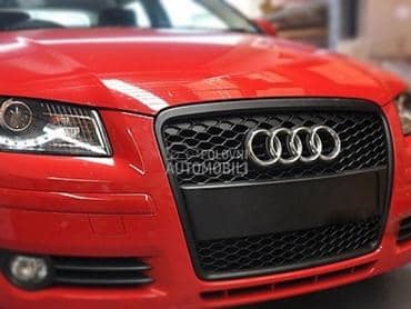 Crna mat gril maska tip RS3 RS za Audi A3 od 2005. do 2008. god.