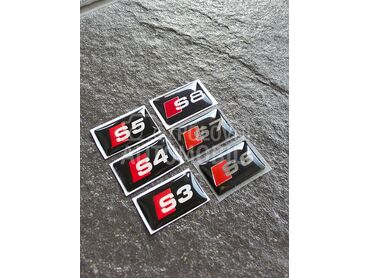 S3 S4 S5 S6 S7 S8 stikeri unut za Audi A3, A4, A5 ...