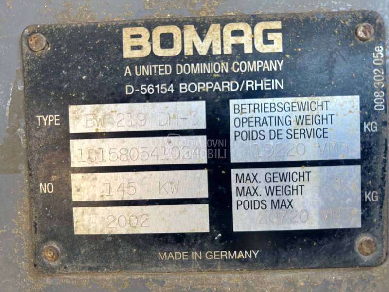 BOMAG BW 219 DH/3