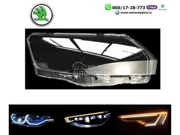 Staklo fara za far 13-17 za Škoda Rapid