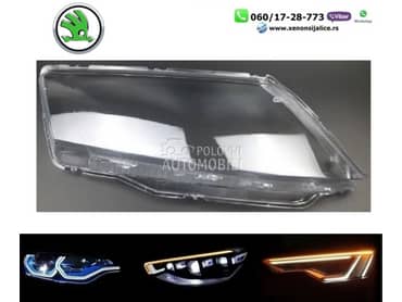Staklo fara za far 17-21 za Škoda Rapid