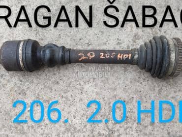 poluosovina za Peugeot Partner od 1996. do 2014. god.