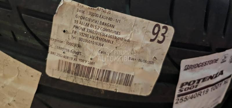 Bridgestone 285/35 R19 Letnja