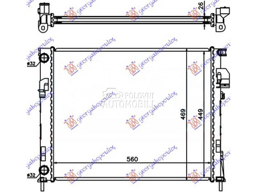 Hladnjak za Opel Ostalo od 2002. do 2006. god.
