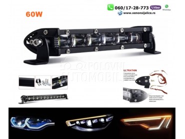 Led bar 38cm 60w model 9d slim  