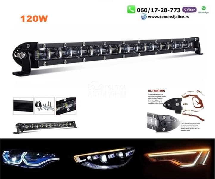Led bar 68cm 120w model 9d slim