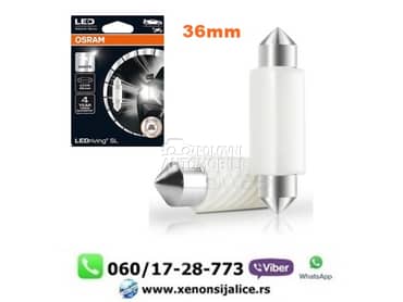 C5w sulfidne led sijalice 36mm kan bus bele osram  