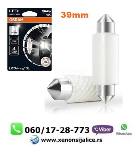 C5w sulfidne led sijalice 39mm kan bus bele osram