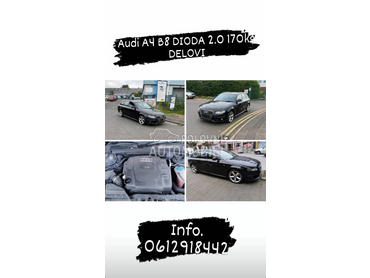 Audi A4 DIODA 2010. god. -  kompletan auto u delovima