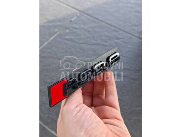 RSQ8 crna prednja oznaka NOVO za Audi Q8, SQ8, RS Q8