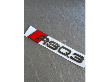 RSQ3 crna oznaka gepeka NOVO za Audi Q3