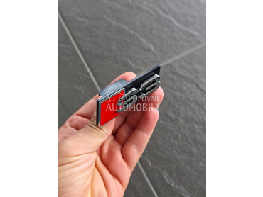 S3 siva oznaka maske NOVO za Audi A3, S3