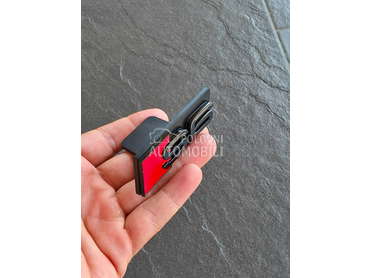 S6 crna prednja oznaka NOVO za Audi A6, A6 Allroad, S6