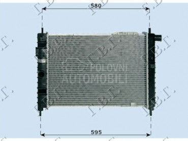 HLADNJAK MOTORA 1.7 DIZEL (... za Opel Combo od 1988. do 1990. god.