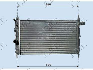 HLADNJAK MOTORA 1.4CC (52.5... za Opel Combo od 1988. do 1990. god.
