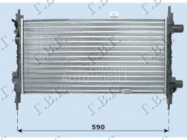 HLADNJAK MOTORA 1.2CC (53x2... za Opel Combo od 1985. do 1988. god.