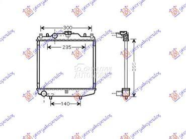 HLADNJAK MOTORA(32.5x34.8)... za Suzuki Alto od 1995. do 2003. god.